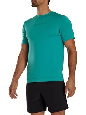 FOOTJOY Teal Short-Sleeve Performance T-Shirt L
